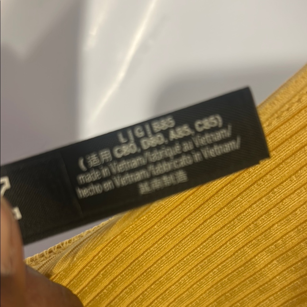 Victoria's Secret Yellow One Piece Swimsuit with Lace-Up Sides - Picture 5 of 5
